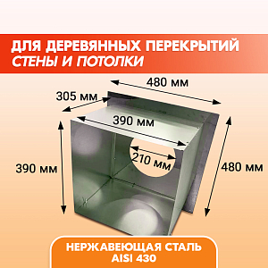 Проход перекрытия универсальный ППУ - Р 500х500 D180-210 